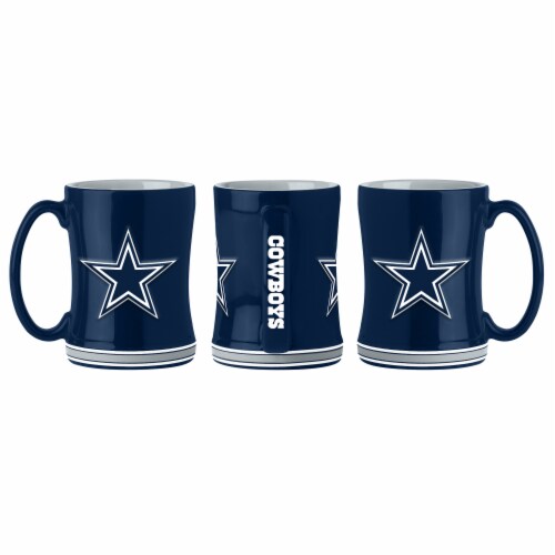 Dallas NFL Ceramic Relief Mug Perspective: front
