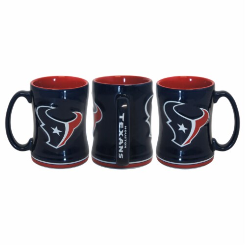 Classic Impression NFL Houston Ceramic Relief Mug Perspective: front