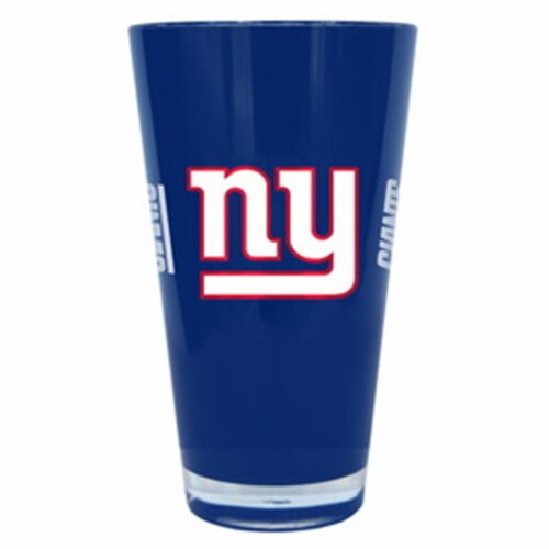 New York Giants 20 oz Insulated Plastic Pint Glass Perspective: front