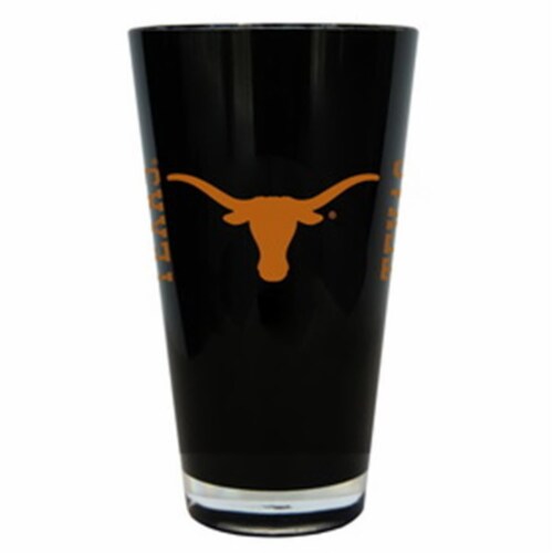 Texas Longhorns 20 oz Insulated Plastic Pint Glass Perspective: front