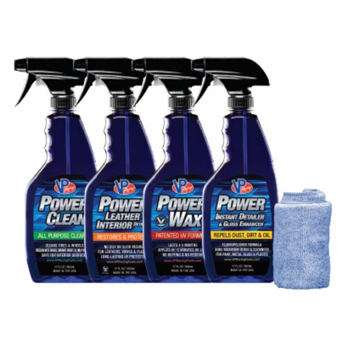 VP Racing Fuels VP Power 4 Pack Car Detailing Cleaning Kit with Microfiber  Cloth, 1 Piece - Kroger