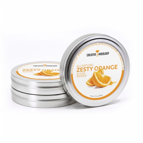 Creative Mixology's All-Natural Zesty Orange Sugar Cocktail Rimmer - 5309 Perspective: front