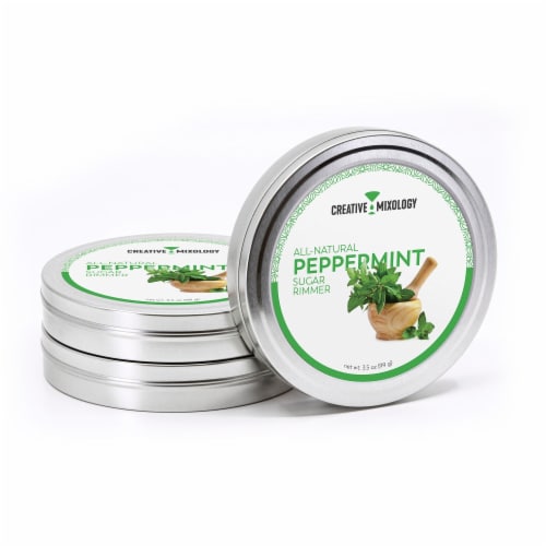 Creative Mixology's All-Natural Peppermint Sugar Cocktail Rimmer - 5311 Perspective: front
