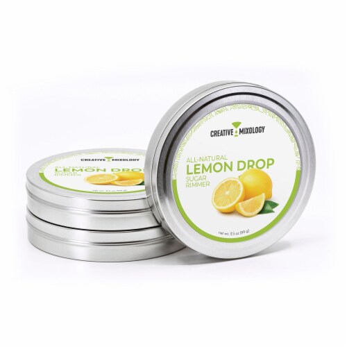Creative Mixology's All-Natural Lemon Drop Sugar Cocktail Rimmer - 5357 Perspective: front