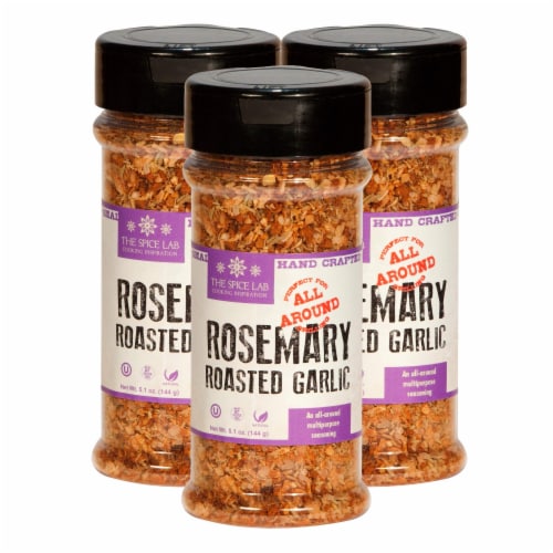 The Spice Lab Rosemary Roasted Garlic Seasoning - Italian Olive Oil Dipping Spices - 7602 Perspective: front