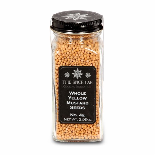 The Spice Lab Whole Yellow Mustard Seeds - Kosher Gluten-Free All Natural - 5042 Perspective: front