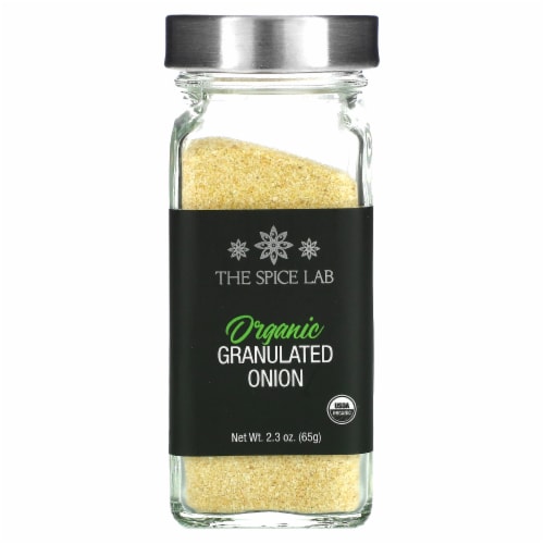 Organic Granulated Onion - 2.3 oz French Jar - 5484 Perspective: front