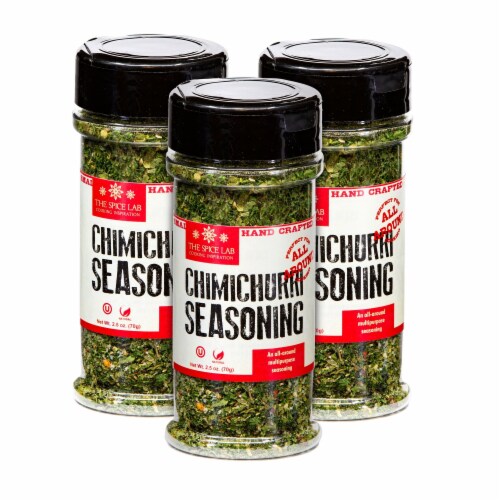 The Spice Lab Chimichurri Seasoning - All-Natural Spice for Churrasco Grilling - 7146 Perspective: front