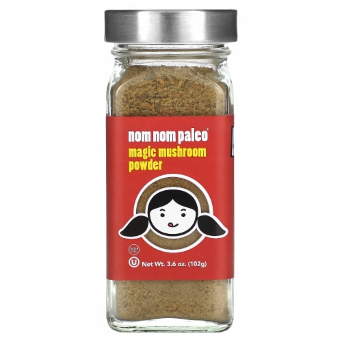Nom Nom Paleo Magic Mushroom Powder - 3.6 oz French Jar - 7232 Perspective: front