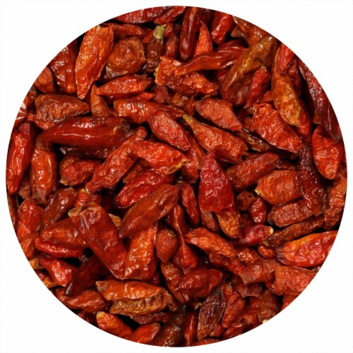 The Spice Lab DRIED Whole Birdseye Chili Peppers - (Portuguese Piri Piri Chili Pepper) - 5121 Perspective: front