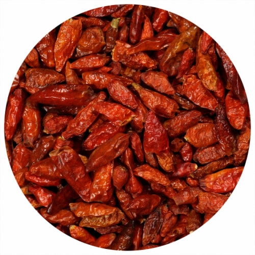 The Spice Lab DRIED Whole Birdseye Chili Peppers - (Portuguese Piri Piri Chili Pepper) - 5121 Perspective: front