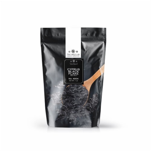 The Spice Lab Cyprus Mediterranean Black Flake Sea Salt - Premium Finishing Salt �� 4004 Perspective: front