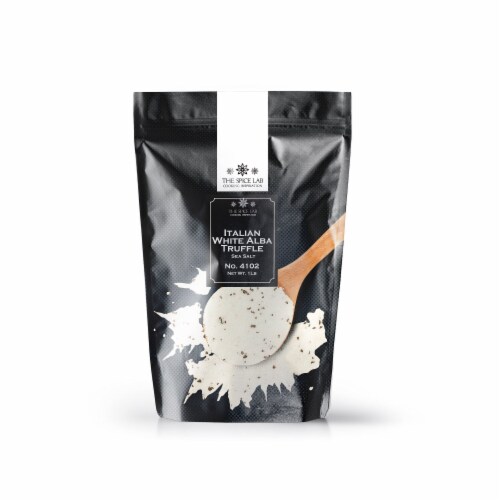 The Spice Lab Gourmet Italian White Alba Truffle Sea Salt - Kosher - 4102 Perspective: front