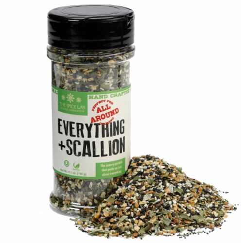 The Spice Lab Everything + Scallion Seasoning - 4.6 oz Shaker Jar - 7119 Perspective: front