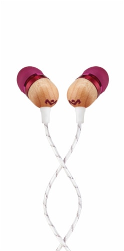 House of Marley Smile Jamaica Earbuds - Red/Brown Perspective: front