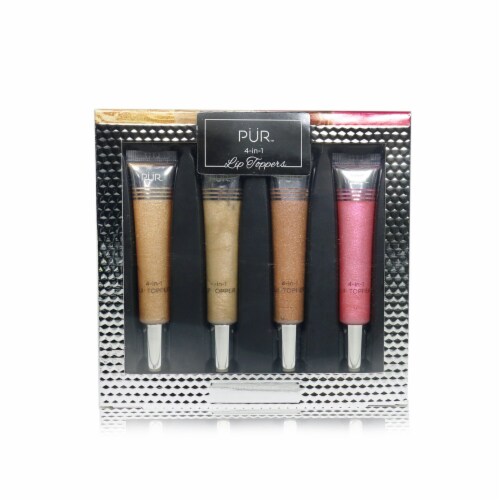 PUR (PurMinerals) 4 In 1 Lip Toppers Glitter Lip Enhancer Kit (4x Lip Topper) 40ml/1.32oz Perspective: front