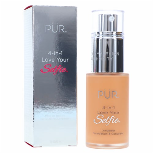PUR 4-In-1 Love Your Selfie Longwear Foundation & Concealer Tan Pink TP4 1 oz Perspective: front