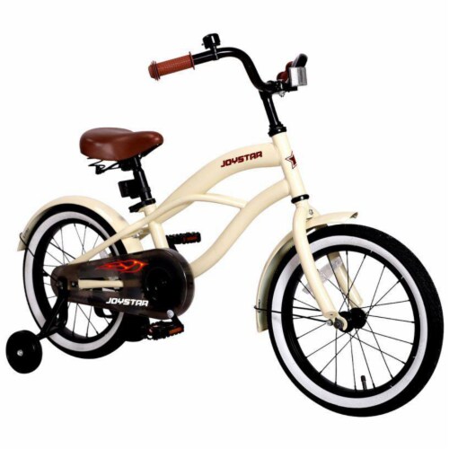 Joystar Aquaboy 14 Inch Kids Cruiser Bike w Training Wheels Ages 3 to 5 Ivory 1 Piece Fred Meyer