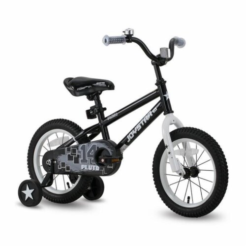 Joystar Pluto 12 Inch Ages 2 to 4 Kids BMX Bike with Training Wheels Black 1 Piece Ralphs