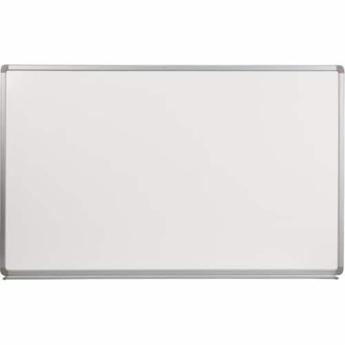 Flash Furniture  5 x 3 ft. Porcelain Magnetic Marker Board Perspective: front