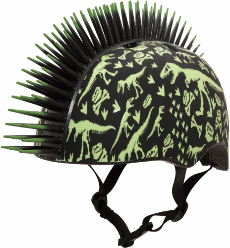 C-Preme Raskullz T-Rex Bonez Mohawk Toddler Bike Helmet Perspective: front