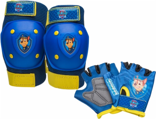 Paw Patrol Knee and Elbow Pads - Blue/Yellow Perspective: front