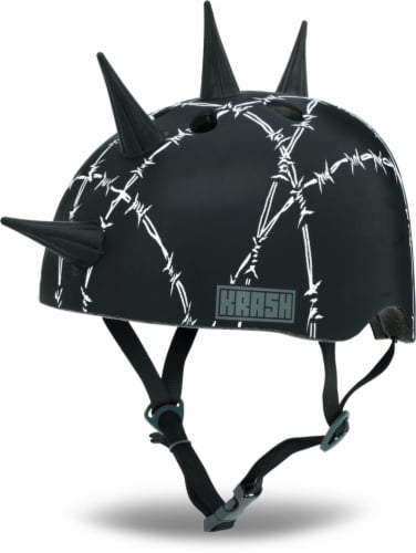 Krash! Barbed Black Youth Helmet Perspective: front