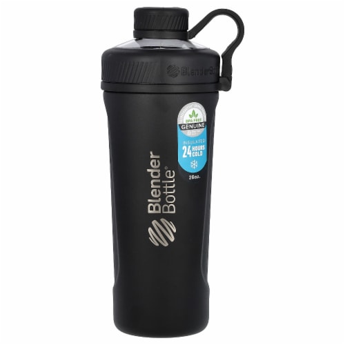 BlenderBottle® Radian™ Stainless Steel Bottle - Black Perspective: front