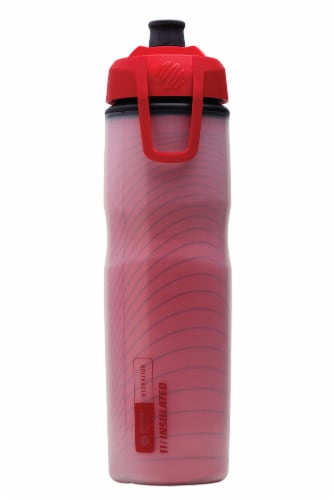 BlenderBottle® Hydration Halex Bottle - Red/Black Perspective: front