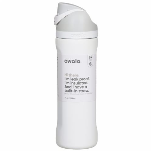 Owala FreeSip Stainless Steel Water Bottle - Shy Marshmallow White, 24 oz -  Fred Meyer