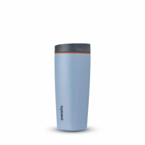 Owala® SmoothSip Slider Tumbler - Grey/Blue Perspective: front