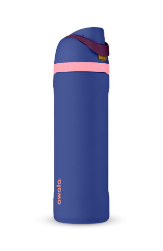 Owala 24 Ounce FreeSip SS Blue Jay Tumbler Perspective: front
