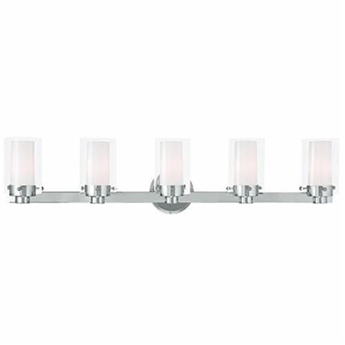 Livex 14 in. 4 Light Candelabra Base Black Outdoor Wall Lantern Perspective: front