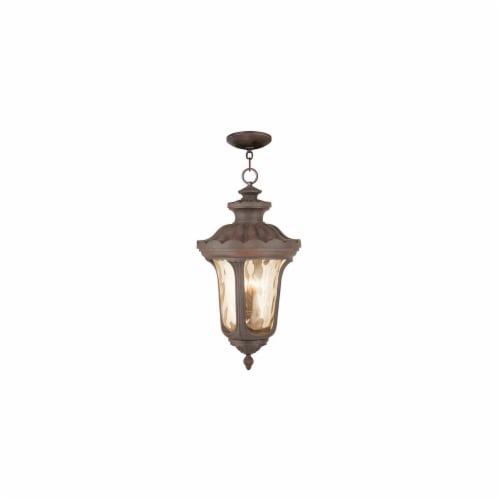 Livex 76703-58 17 in. 4 Light Candelabra Base Imperial Bronze Outdoor Chain Hang Lantern Perspective: front