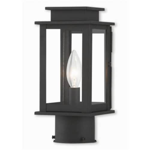 Princeton 20201-04 Black Post Lantern, 10.5 in. Perspective: front