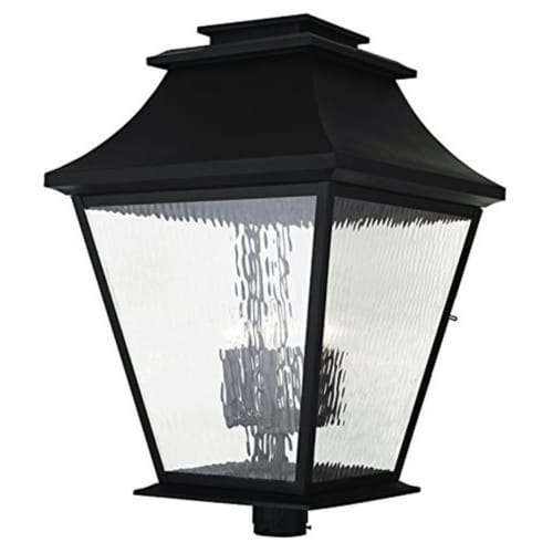 Livex 2602-01 8 in. 2 Light Candelabra Base Antique Brass Outdoor Wall Lantern Perspective: front