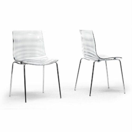 Baxton Studio Marisse Clear Plastic Modern Dining Chair - Set of 2 Baxton Studio Marisse Clear Plastic Modern Dining Chair - Set of 2