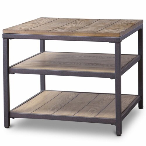 Baxton Studio Caribou Wood and Metal End Table Baxton Studio Caribou Wood and Metal End Table
