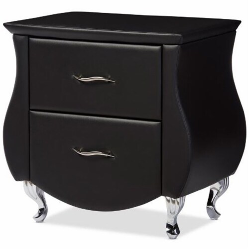 Baxton Studio Erin Modern and Contemporary White Faux Leather Upholstered Nightstand Baxton Studio Erin Modern and Contemporary White Faux Leather Upholstered Nightstand