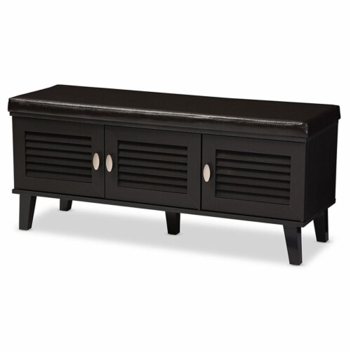 Espresso sales shoe bench