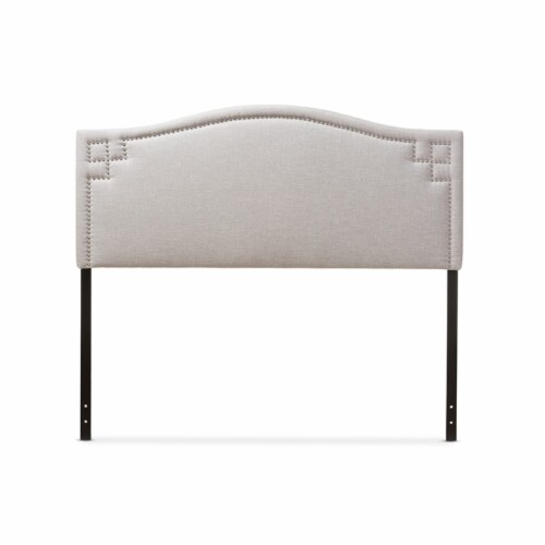 Baxton Studio Aubrey Modern and Contemporary Grayish Beige Fabric Upholstered Full Size Headboard Baxton Studio Aubrey Modern and Contemporary Grayish Beige Fabric Upholstered Full Size Headboard