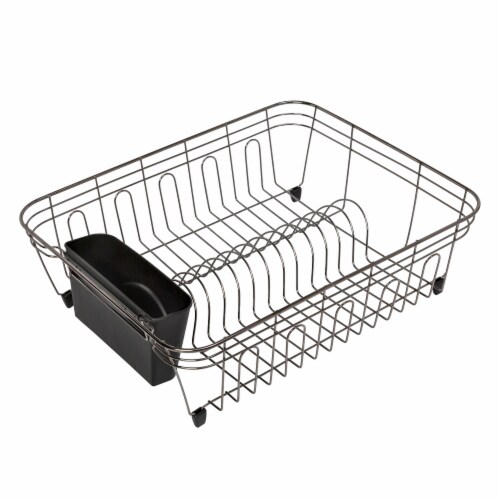 Honey Can Do Chrome Dish Drying Rack - Black, 1 ct - Fry's Food Stores