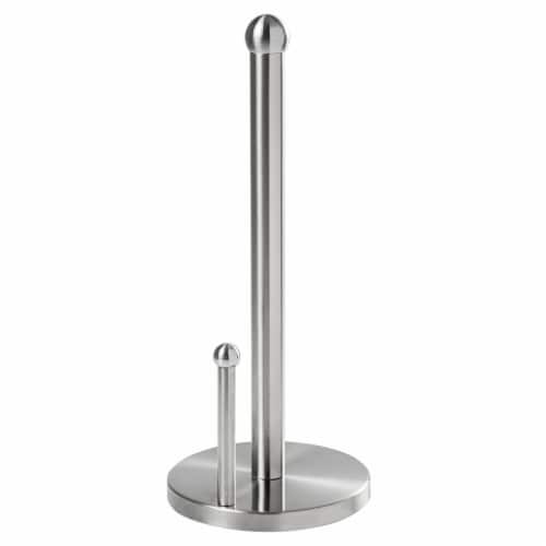 Silver kitchen top towel holder