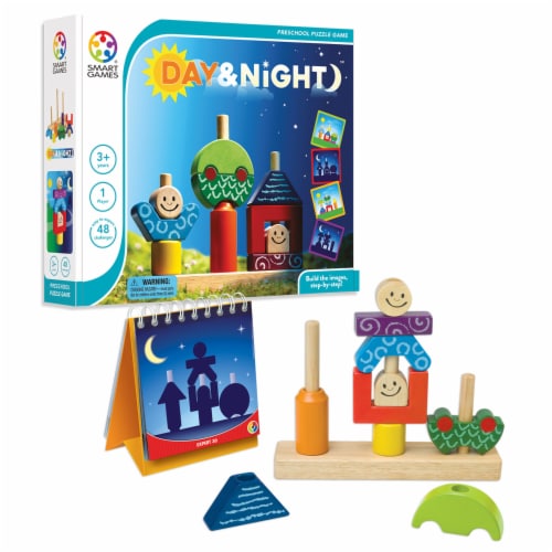 SmartGames Day & Night Preschool Puzzle Game Perspective: front