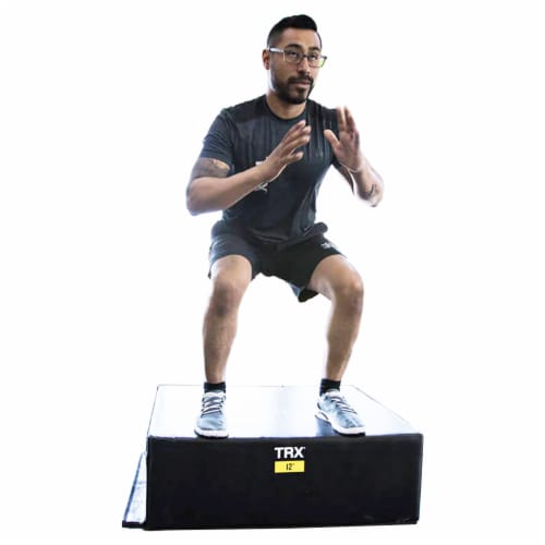 TRX 12 Soft Plyo Box Stackable Gym Workout Equipment for Plyometric