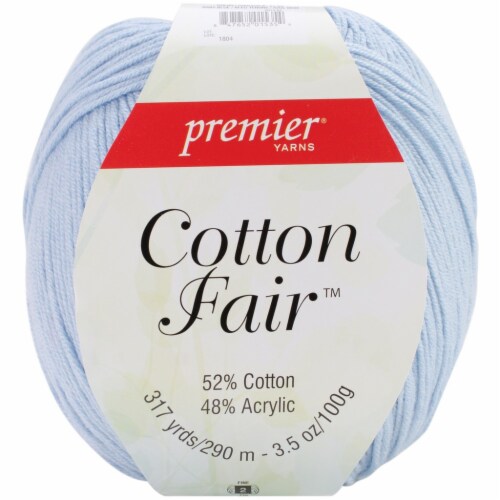 Premier Yarns Cotton Fair Solid Yarn-Baby Blue, 1 count - Kroger