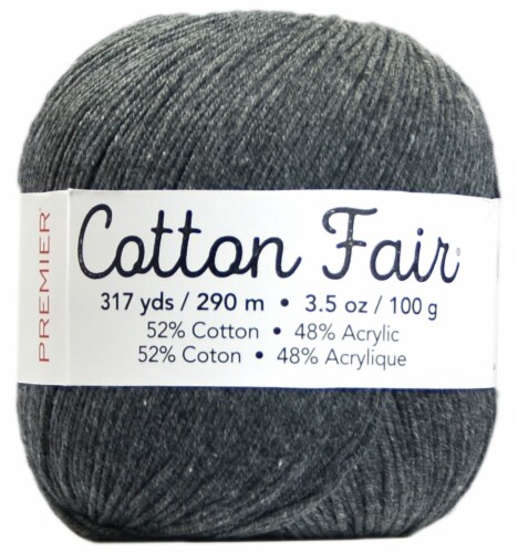 Premier Yarns Cotton Fair Solid Yarn-Slate Grey, 1 count - City Market