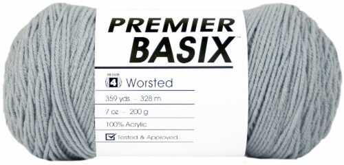 Premier Yarns Basix Yarn-Light Gray Perspective: front
