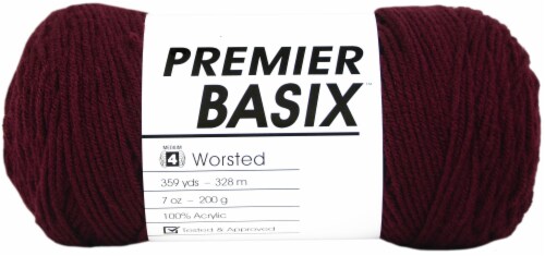 Premier Yarns Basix Yarn-Burgundy Perspective: front