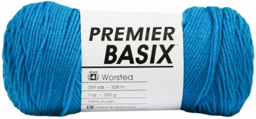 Premier Yarns Basix Yarn-Turquoise Perspective: front